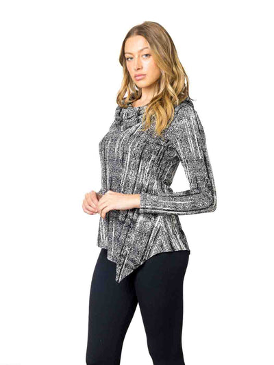 Tianello "MAYA" French Knit "Toni" Cowl Tunic