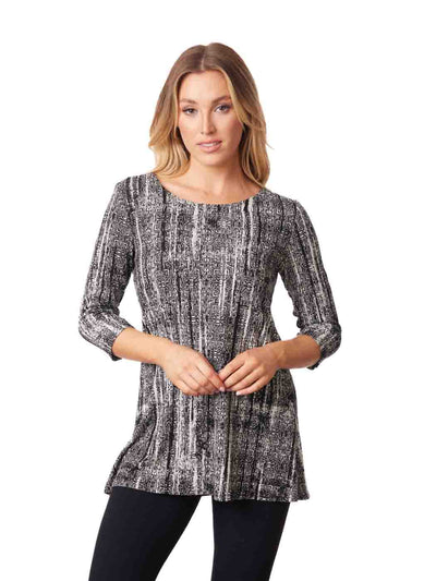 Tianello "Maya" French Knit Jersey Jacquard "Mara" Tunic