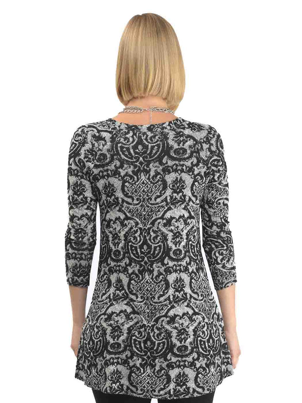 Tianello "Oriana" French Knit Livia Tunic Top