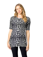 Tianello "Oriana"  French Knit Lou Ann Tunic