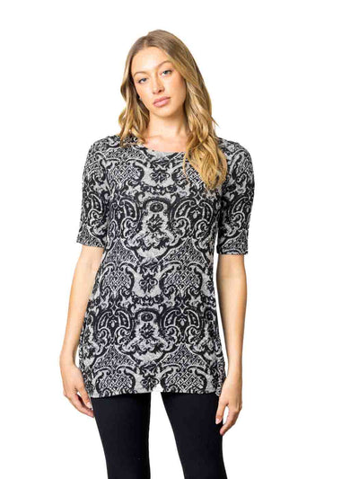 Tianello "Oriana"  French Knit Lou Ann Tunic