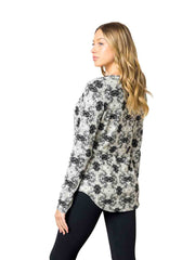 Tianello "Ripple" French Knit Jacquard  L.S. "Koi" Tee