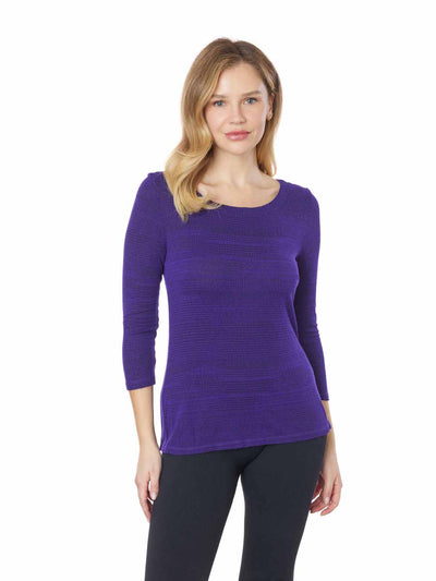 Tianello "Verona"  Knit Jersey Jacquard "Ballet" Tee