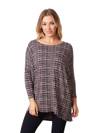Tianello "Joaquin" French Jersey Knit "Chili" Tunic