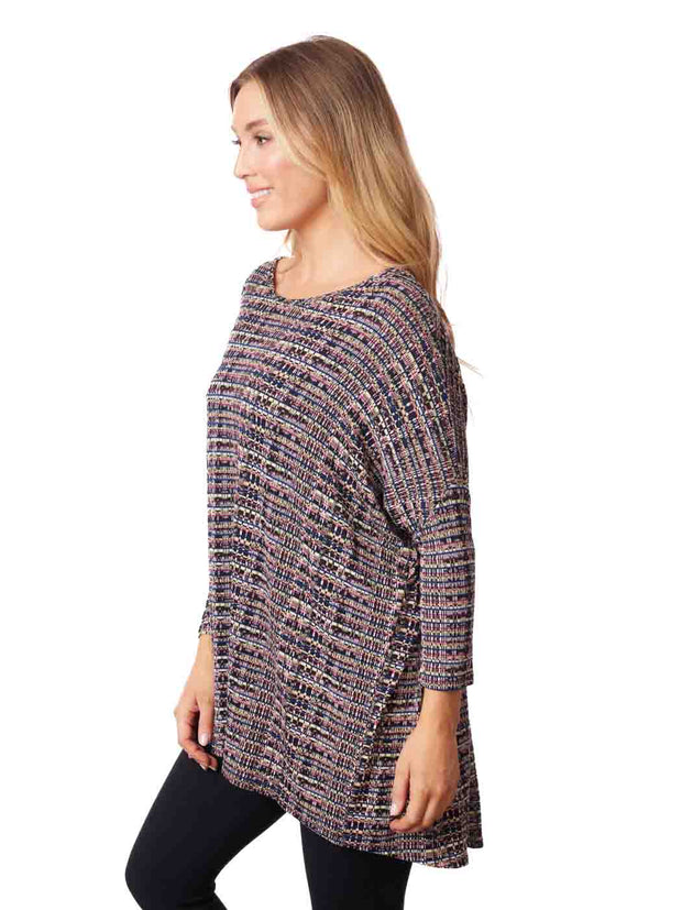 Tianello "Joaquin" French Jersey Knit "Chili" Tunic