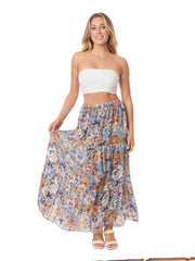 Tianello Sueded CUPRO "Haru Bloom"  "Chimayo" Skirt