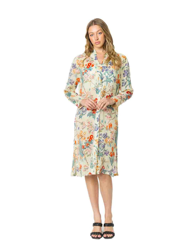 Tianello Sueded CUPRO™  Print  Long "SELENA"  Duster Jacket