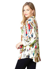 Tianello TENCEL™  "Geisha" Print  "Wendy" Blouse-Wash