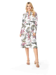 Tianello TENCEL™  print "Hana" Long "SELENA"  Duster Jacket