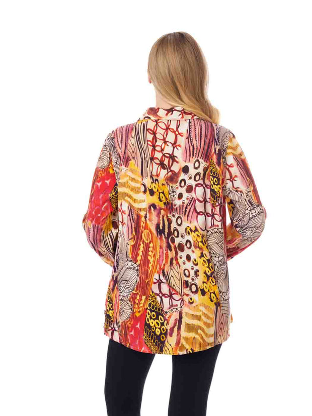 Tianello TENCEL™ Print "EnLove"  Print "Loving" Blouse-Wash