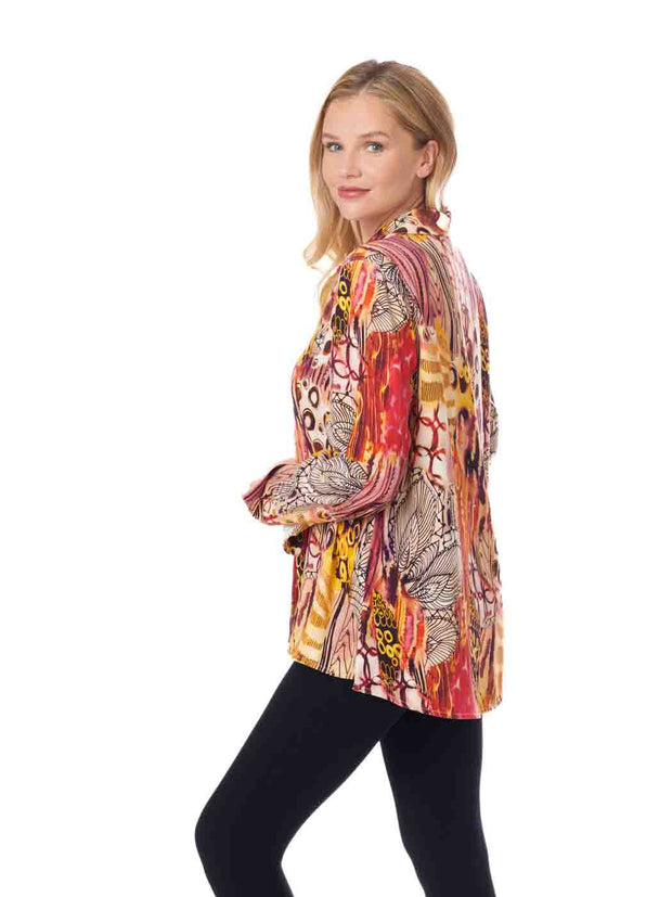 Tianello TENCEL™ Print "EnLove"  Print "Loving" Blouse-Wash