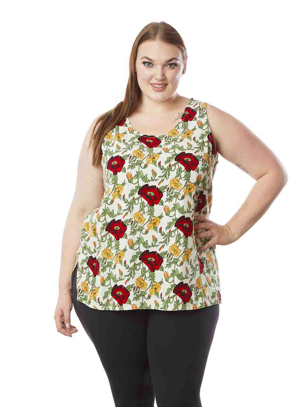 Tianello "Plus" Sized TENCEL™ "Fromboliere"   "Long" Tank-Wash