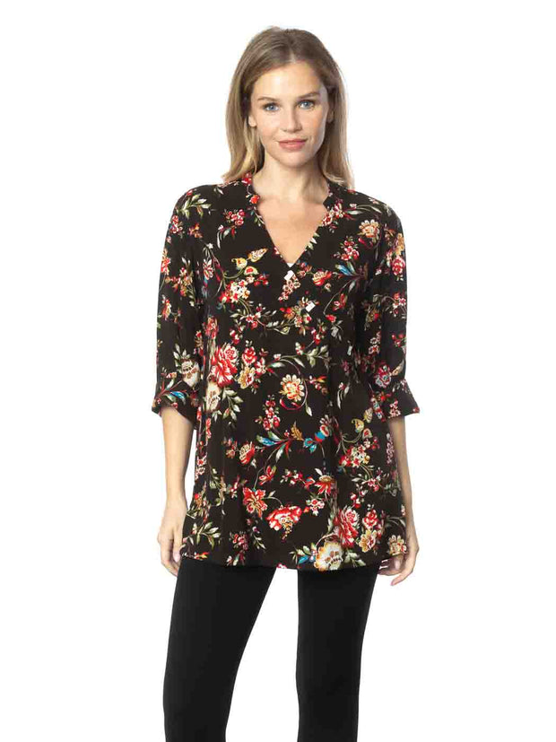 Tianello  TENCEL™ print  "After Midnight" Print   "Diva' Blouse-Wash