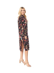 Tianello TENCEL™  print "After Midnight" Long "SELENA"  Duster Jacket-Wash