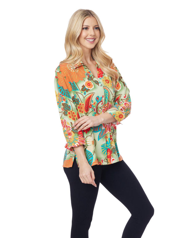 Tianello TENCEL™ "Goya" Print "Suzy" Blouse