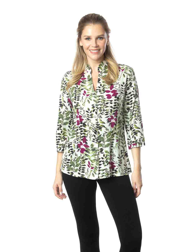 Tianello TENCEL™ "Honey Locust" Dynasty Blouse-Wash