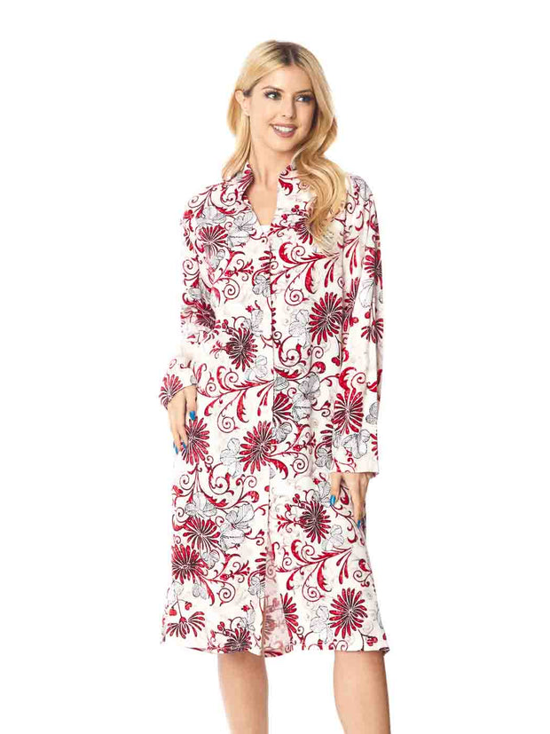 Tianello TENCEL™  Print "Asmara" Long "SELENA"  Duster Jacket-Wash