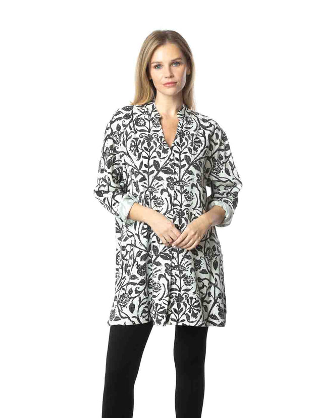 Tianello TENCEL™ Print Batik  Ghandi Blouse-Wash
