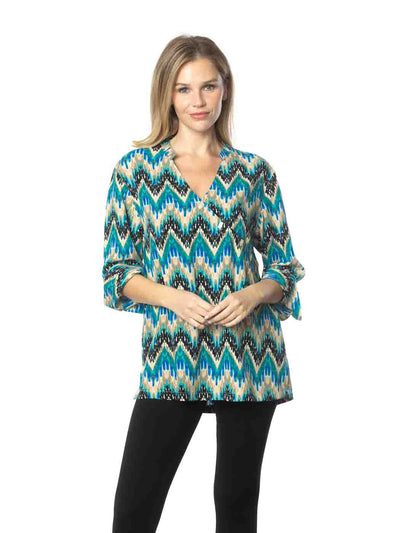 Tianello  TENCEL™ "MOTIF" Print   "Diva' Blouse-Wash