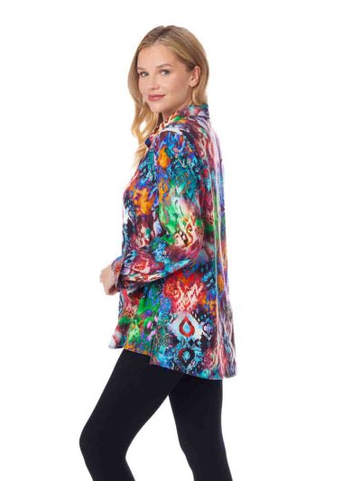 Tianello TENCEL™ Print "Majestic"  Print "Loving" Blouse-Wash