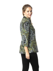 Tianello TENCEL™ "Paisley Garden" Dynasty Blouse-Wash