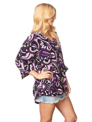 Tianello  TENCEL™ print  "Art Decco" Print   "Diva' Blouse-Wash