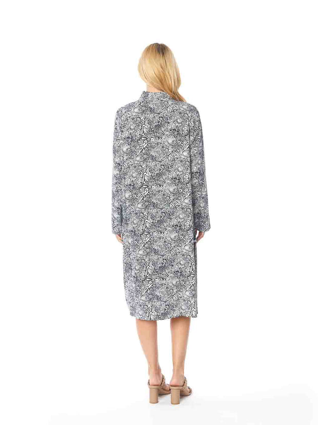 Tianello TENCEL™  Print "Zimba"" Long "SELENA"  Duster Jacket-Wash