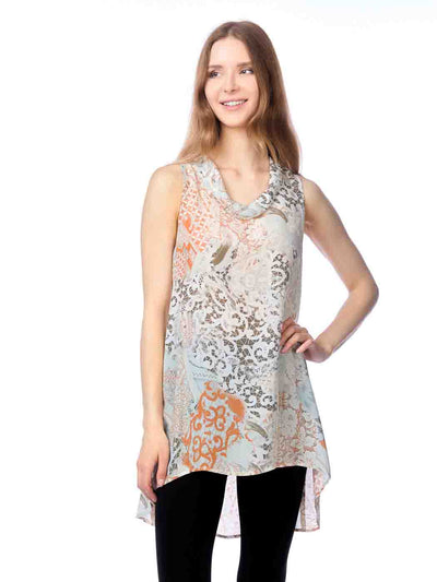 Tianello "Basso" WASHABLE SILK  "Briata" Cowl Tunic-Wash