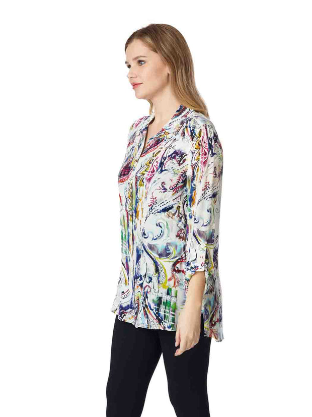 Tianello Happa Washable Silk Loving Blouse-Wash