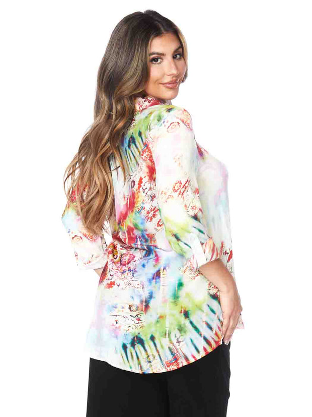 Tianello Wisteria Washable Silk "Loving" Blouse-Wash