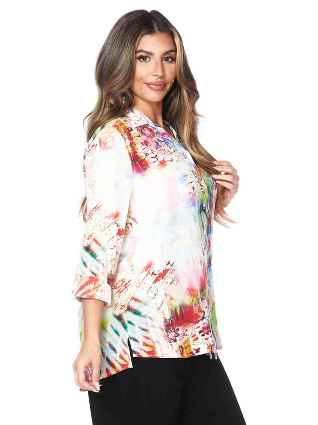 Tianello Wisteria Washable Silk "Loving" Blouse-Wash