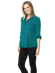 Tianello "Raya" Washable Silk-Cotton "LOVING" Blouse