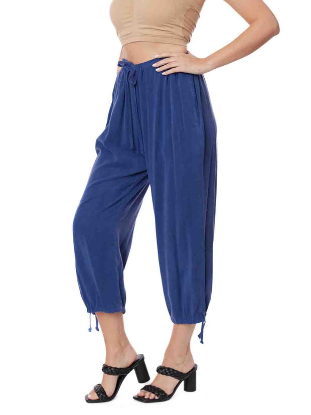 Tianello TENCEL™  Drawstring "Flood" Pant