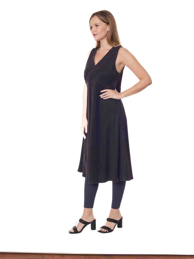 Tianello " TENCEL™ Herringbone LINEN "CINDY" Tank Dress