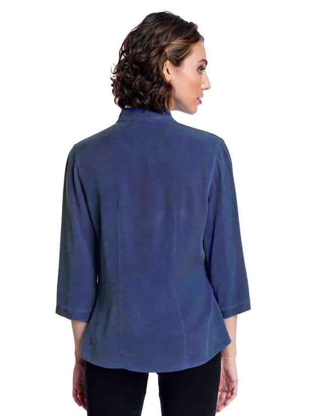 Tianello TENCEL™ "Dynasty" Blouse-Cobalt
