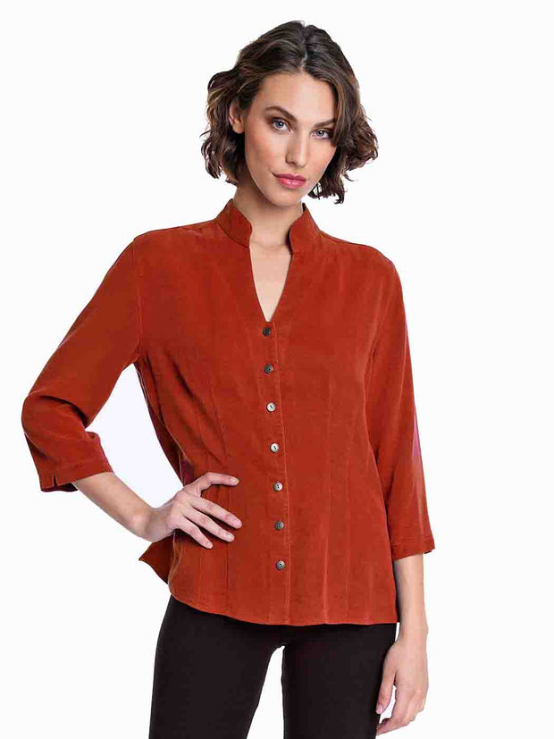 Tianello TENCEL™ "Dynasty" Blouse-MORE COLORS-Mojave