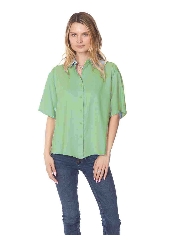 Tianello TENCEL™ Short Sleeve "Camp" Shirt - M - "Oversized" fit - Tianello.com