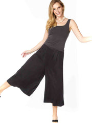 Tianello TENCEL™ "Gaucho" Skort - Pant-Black