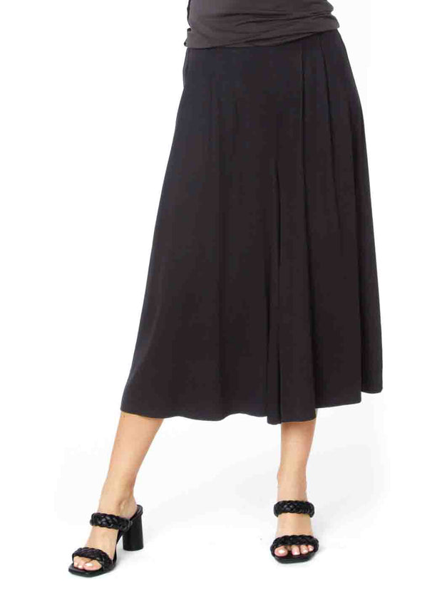 Tianello TENCEL™ "Gaucho" Skort - Pant-Black