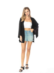 Tianello TENCEL™ "Kate" Kimono Jacket-Black