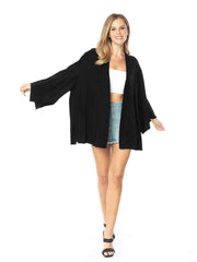 Tianello TENCEL™ "Kate" Kimono Jacket-Black