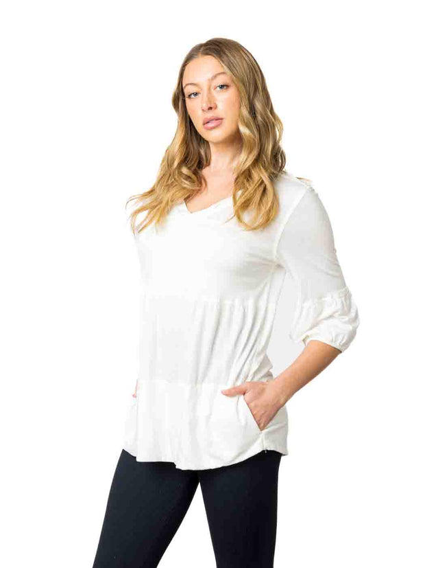 Tianello "Honey" "Whisper" Knit &nbsp;"Shelby" Blouse