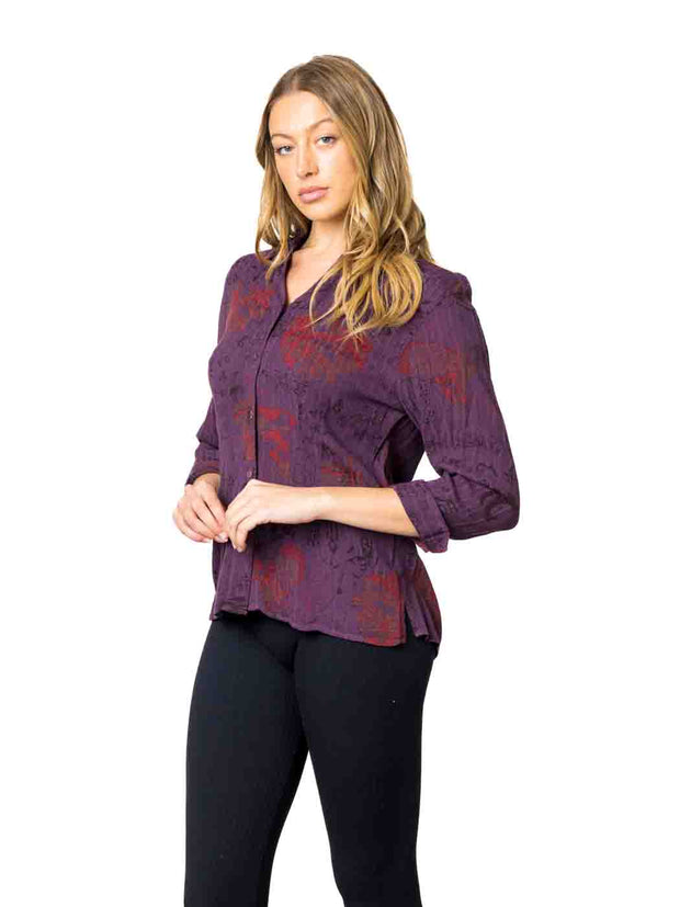 Tianello TENCEL™ "Geisha" Print "Suzy" Blouse
