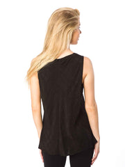 Tianello "Babel" Textured Sueded Cupro - Erika Bias Tank