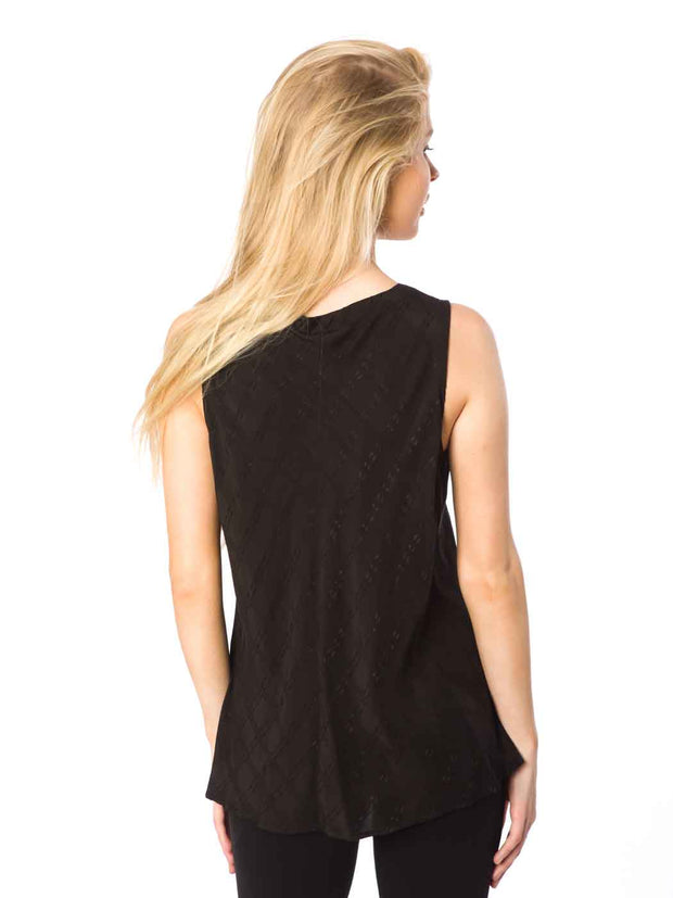 Tianello "Babel" Textured Sueded Cupro - Erika Bias Tank
