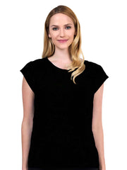 Tianello Washable Silk "Ellie" Blouse-Black