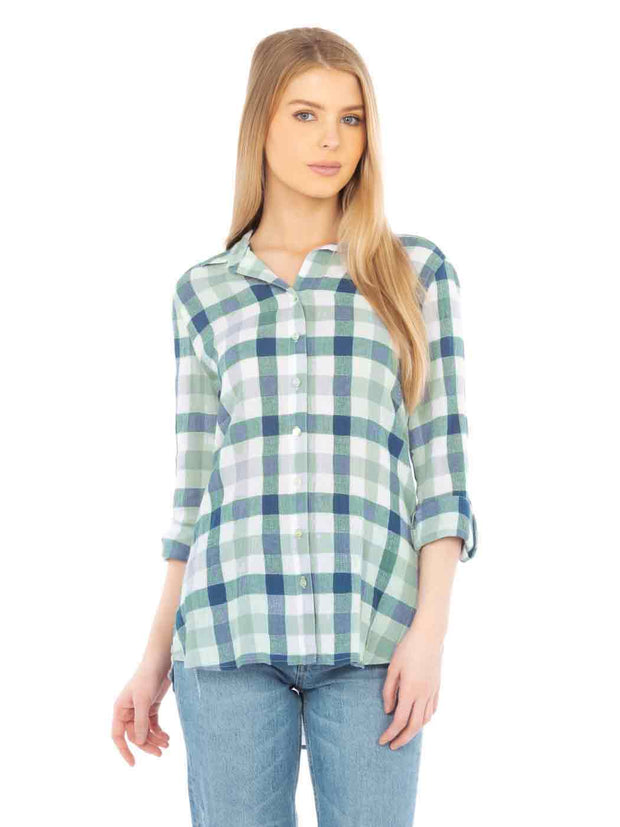 Tianello "Cejena" Cotton Gauze Loving Blouse-Wash