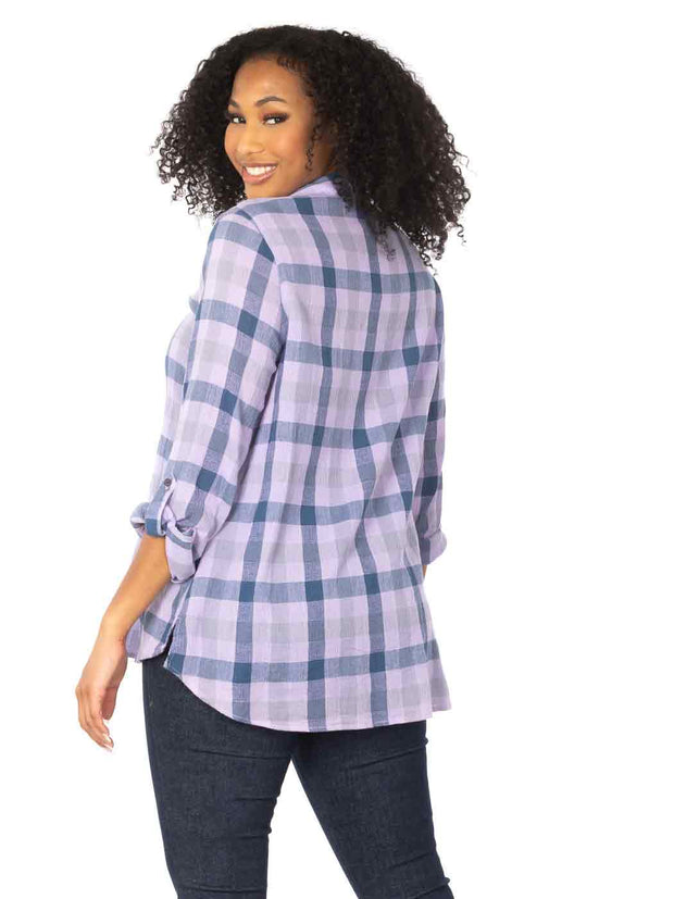 Tianello "Cejena" Cotton Gauze Loving Blouse-Lychee
