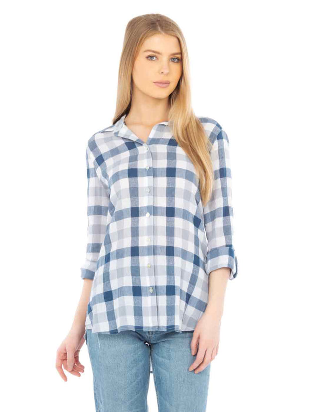 Tianello "Cejena" Cotton Gauze Loving Blouse-Wash