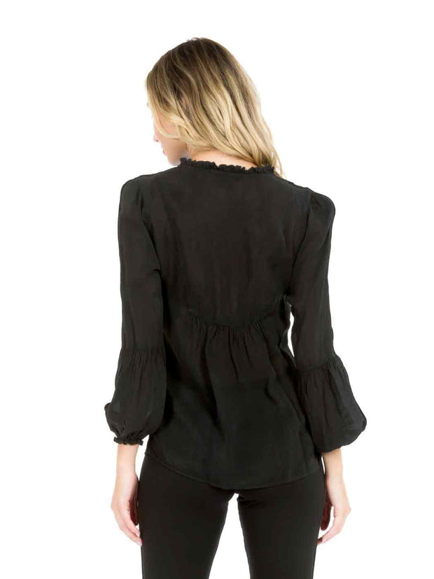 Tianello "Antionette"  Blouse - Sueded CUPRO Rayon Georgette